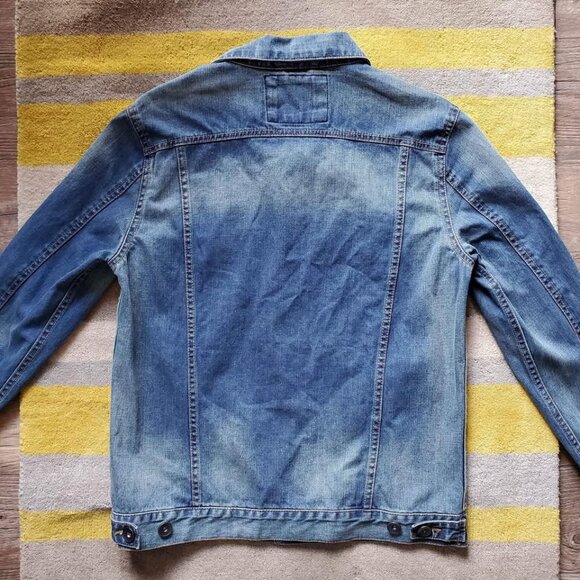 2x Forever 21 Denim Trucker Jackets - Sz L - Picture 7 of 9